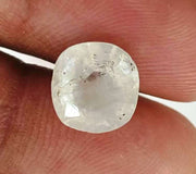 3.69/CT Natural White Sapphire with Govt Lab Certificate-106906